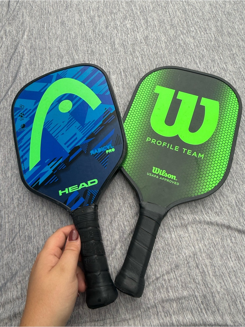Pickleball Paddle Duo - Blue and Green